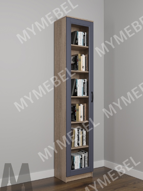 Узкий книжный шкаф Хаски 1-1